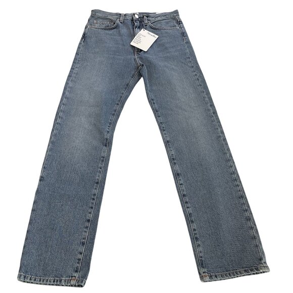 Toteme Blue Straight Leg Jeans - Picture 1 of 7